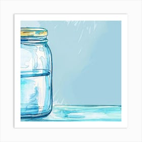 Jar Of Water Art Print