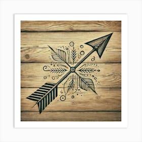 Tattoo Arrow 2 Art Print