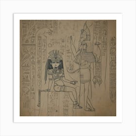 Egyptian Goddess 1 Art Print