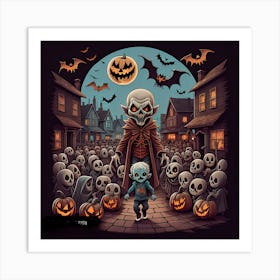 A walk through tje bone Art Print