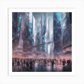 Futuristic Cityscape 47 Art Print