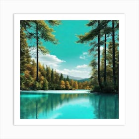 Lake - Lake Stock Videos & Royalty-Free Footage 1 Art Print