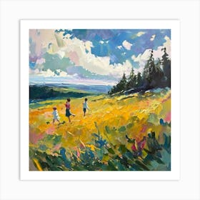 Children In The Meadow Art Print