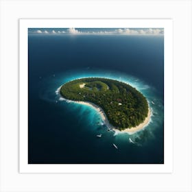 Default Create A Unique Of Ocean Island 0 Art Print