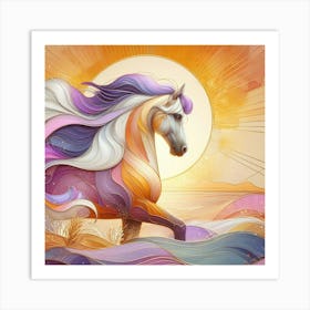 Horse Painting Art Print