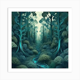 Forest 40 Art Print