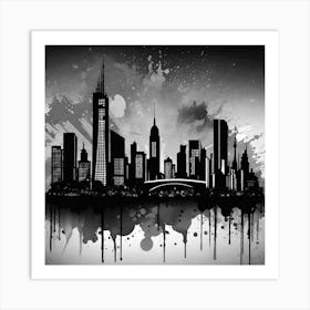 New York City Skyline 55 Art Print