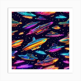 Spaceships Art Print