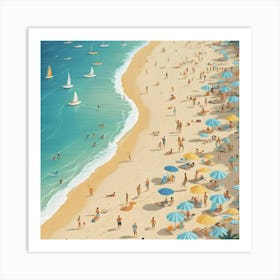 Day At The Beach 9 Art Print