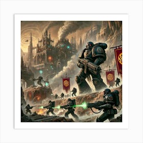 Venusian Enclave Conquering Mantleborn Territories Converted Art Print