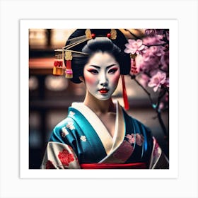 Geisha 134 Art Print