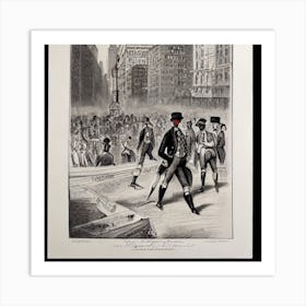 Wall street 1929 Manhattan Art Print