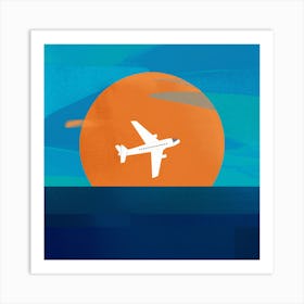 Airplane In The Sky 1 Art Print