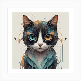 Cat Painting 3 Art Print