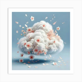 Cherry Blossom Cloud 1 Art Print