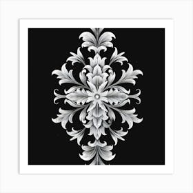 Ornate Floral Pattern 1 Art Print