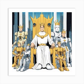 King Of Robots 1 Art Print