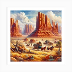 Western Landscape Art Print