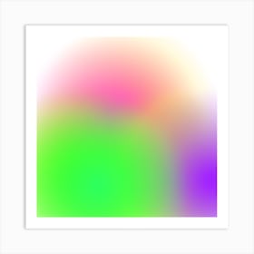 Abstract Rainbow Background 7 Art Print