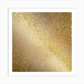 Gold Glitter Background 2 Art Print