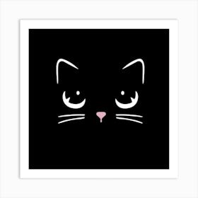 Cat Face Art Print