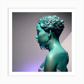 Blue Woman Art Print