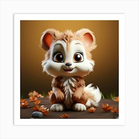 Cute Fox 121 Art Print