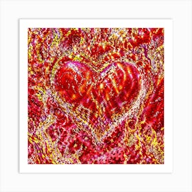 Heart Of Gold 1 Art Print