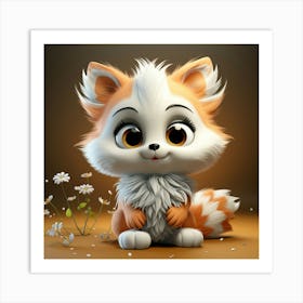 Cute Fox 116 Art Print