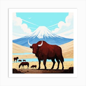 Cows In A Field Art Print