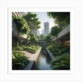 Urban Greenery Art Print