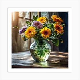 Flowers In A Vase 27 Art Print