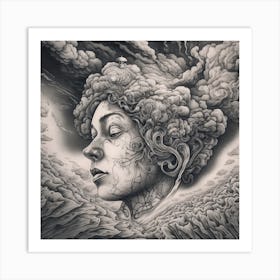 'Clouds' 1 Art Print