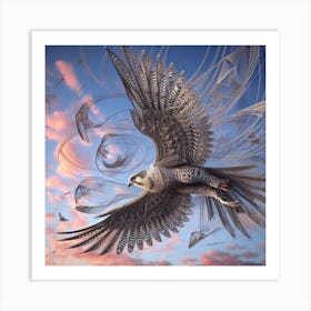 Eagle In Flight Art Print