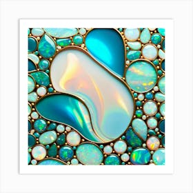 Prismatic Stones Art Print