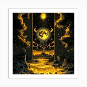 Lunar Gateway - Lunar Lake Art Print