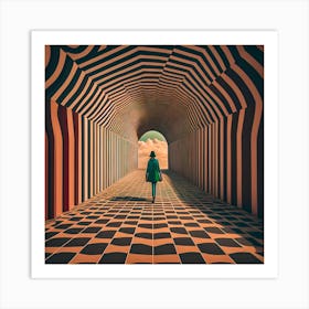 Tunnel Art Print