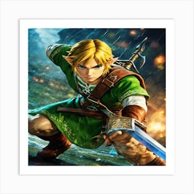 Legend Of Zelda Link Art Print