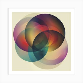 Abstract Circles 57 Art Print