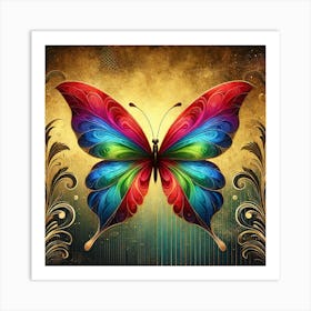 Colorful Butterfly 6 Art Print