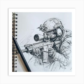 Sniper 2 Art Print