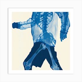 Skeleton Running Art Print