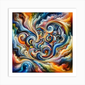 Abstract Painting 4 Art Print