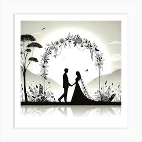 Creative Love And Relationship Illustration 4 Art Print