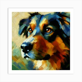 Dog Painting Art Print