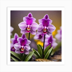 Purple Orchids 3 Art Print