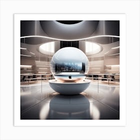 Craft A Cinematic, Futuristic Mood For An Appledesigned Product, With A Focus On Sleek Lines, Metallic Accents, And A Sense Of Sophistication 2 Art Print