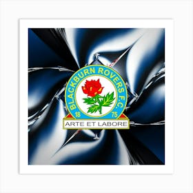 Blackburn Rovers F.C Logo Wall Art 10 Art Print