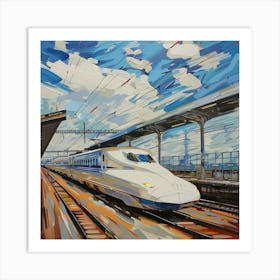 Bullet Train 1 Art Print