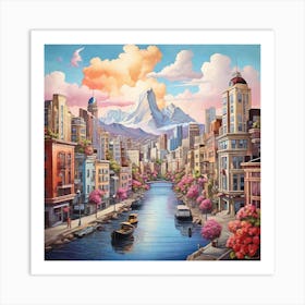 Cityscape 3 Art Print